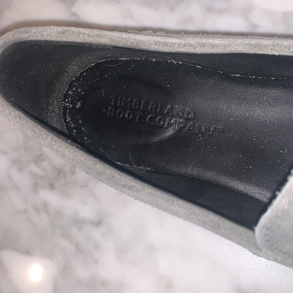 Timberland boot company gray suede loafer size 8m